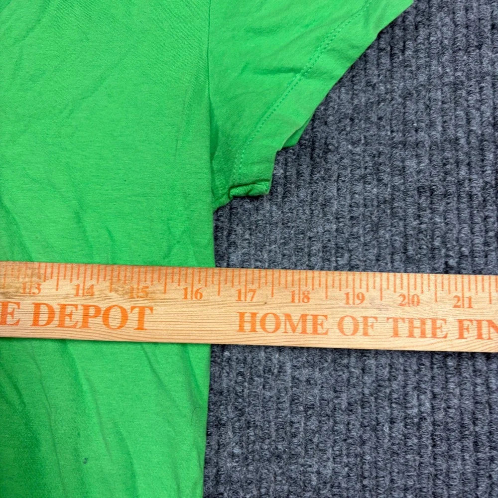 The North Face Shirt Womens M V-Neck Graphic Green Cotton Short Sleeve - Picture 5 of 6